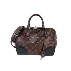 Louis Vuitton Monogram Shine Doc PM Black hand Crossbody Bag